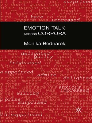 cover image of Emotion Talk Across Corpora